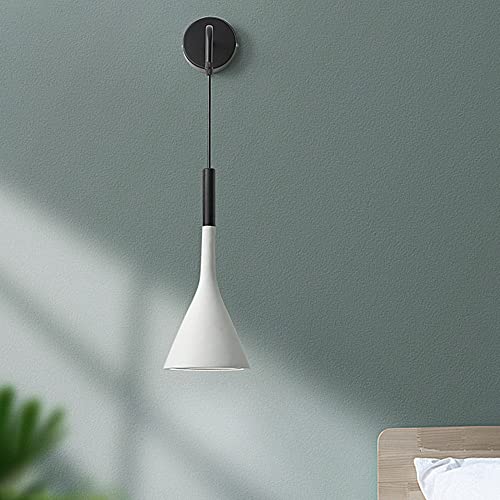 Nachtwandlampe Esszimmer Schlafzimmer Nordischer Korridor Hintergrund Wandlampe Hauptschlafzimmer Arbeitszimmer lange Linie kleiner Kronleuchter Treppenlampe Lampe (Weiß) von Winlams