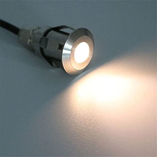 Winlams IP68 DC12 V Unterwasser Licht Edelstahl Unterwasser LED Außen Niedrige Spannung Stern 0,3 W Einbauleuchte Pool Licht (DL-PB-25 0,3 W-Warm Light) von Winlams
