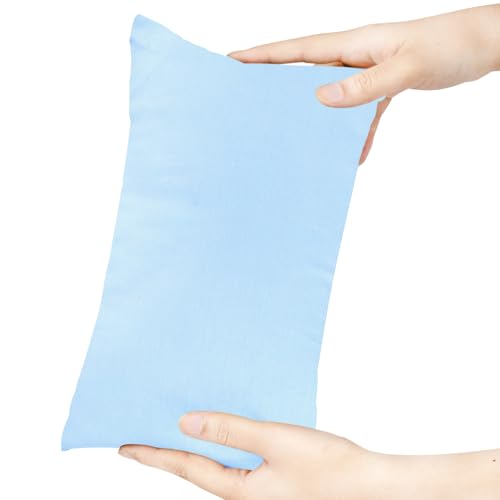 Winmany Mini-Kissen, 27,9 x 17,8 cm, maschinenwaschbar, kleine Kissen, einfarbig, kleines Nickerchenkissen für Kleinkinder, Kinder, Hunde, Reisen (blau) von Winmany