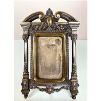 Antiker Bronze Bilderrahmen Empire Um 1880 von WinnemullerAntiques