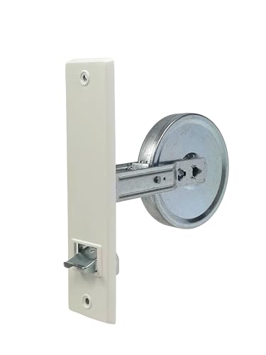 Winrodoor Unterputz-Gurtwickler mit vorgespulter Mechanik – für 12 m Gurt – Gurtaufnahme 23 mm – Lochabstand 185 mm – weiße PVC-Abdeckhaube von Winrodoor