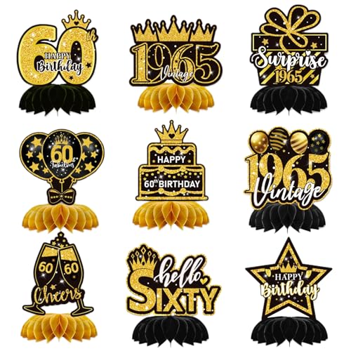 Geburtstagsdekorationen (Schwarz-Gold-60.) von Winsegom