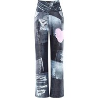 Winshape Sporthose "Functional Comfort Wide Leg Pants CUL105C" mit Patchwork-Print von Winshape
