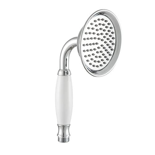 Winskybath Handbrause aus Messing, 108 mm, traditioneller viktorianischer Stil, Handbrause, verchromt, poliert Winskybath Handbrause aus Messing, 108 mm, traditioneller viktorianischer Stil, Handbrause, verchromt, poliert von Winskybath