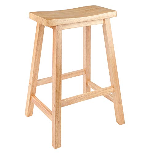 Winsome Satori Hocker, 61 cm, Natur von Winsome Wood