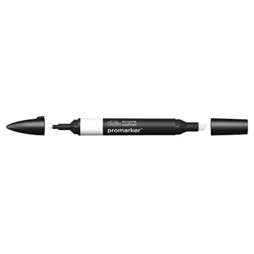 Winsor & Newton 0203376​ ProMarker Professioneller Layoutmarker - 2 Spitzen, fein und breit für Zeichnungen, Design und Layouts - Eis Grau 0 von Winsor & Newton