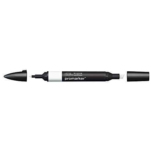 Winsor & Newton 0203380​ ProMarker Professioneller Layoutmarker - 2 Spitzen, fein und breit für Zeichnungen, Design und Layouts - Kalt Grau 0 von Winsor & Newton