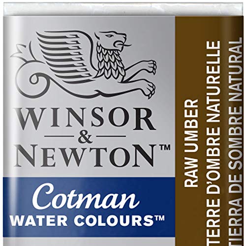 Winsor & Newton 0301554 Cotman Aquarellfarbe mit guter Transparenz, hervorragender Tönungsstärke und guten Maleigenschaften, Wasserfarbe im 1/2 Napf - Umbra natur von Winsor & Newton