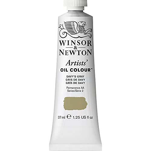 Winsor & Newton 1214217 Artists Ölfarbe - 37ml Tube, Künstler - Ölfarbe mit höchstmöglicher Pigmentierung, höchste Lichtechtheit - Davy's Grau von Winsor & Newton