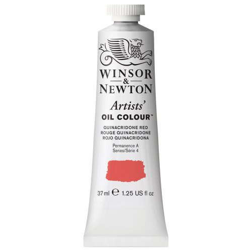 Winsor & Newton 1214548 Artists Ölfarbe - 37ml Tube, Künstler - Ölfarbe mit höchstmöglicher Pigmentierung, höchste Lichtechtheit - Chinacridon Rot von Winsor & Newton