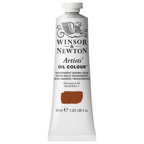 Winsor & Newton 1214648 Artists Ölfarbe - 37ml Tube, Künstler - Ölfarbe mit höchstmöglicher Pigmentierung, höchste Lichtechtheit - Braunoxid transparent von Winsor & Newton