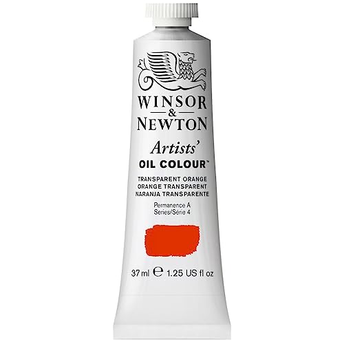 Winsor & Newton 1214650 Artists Ölfarbe - 37ml Tube, Künstler - Ölfarbe mit höchstmöglicher Pigmentierung, höchste Lichtechtheit - Orange Transparent von Winsor & Newton