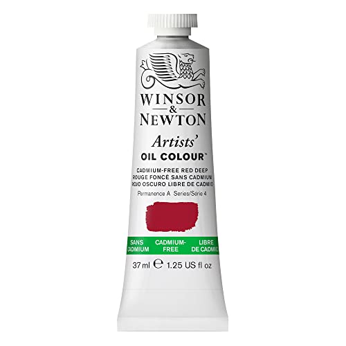 Winsor & Newton 1214895 Artists Ölfarbe - 37ml Tube, Künstler - Ölfarbe mit höchstmöglicher Pigmentierung, höchste Lichtechtheit - Kadmiumfrei Rot Dunkel von Winsor & Newton
