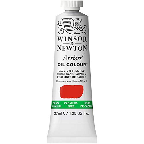 Winsor & Newton 1214901 Artists Ölfarbe - 37ml Tube, Künstler - Ölfarbe mit höchstmöglicher Pigmentierung, höchste Lichtechtheit - Kadmiumfrei Rot von Winsor & Newton