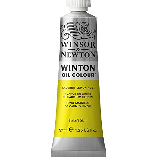 Winsor & Newton 1414087 Winton, feine hochwertige Ölfarbe - 37ml Tube mit gleichmäßiger Konsistenz, Lichtbeständig, hohe Deckkraft, Reich an Farbpigmenten - Kadmium Gelb Zitrone Farbton von Winsor & Newton