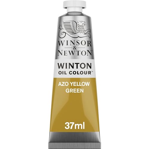 Winsor & Newton 1414280 Winton, feine hochwertige Ölfarbe - 37ml Tube mit gleichmäßiger Konsistenz, lichtbeständig, hohe Deckkraft, reich an Farbpigmenten - Azo Gelb Grün von Winsor & Newton