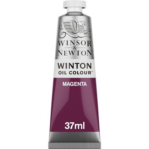 Winsor & Newton 1414380 Winton, feine hochwertige Ölfarbe - 37ml Tube mit gleichmäßiger Konsistenz, Lichtbeständig, hohe Deckkraft, Reich an Farbpigmenten - Magenta von Winsor & Newton