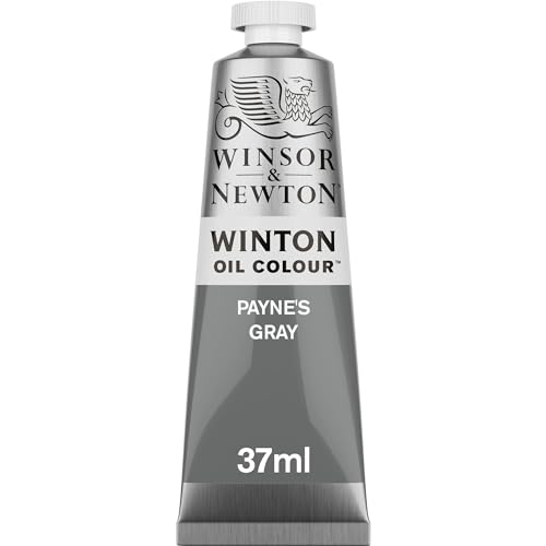 Winsor & Newton 1414465 Winton, feine hochwertige Ölfarbe - 37ml Tube mit gleichmäßiger Konsistenz, Lichtbeständig, hohe Deckkraft, Reich an Farbpigmenten - Payne`s Grau von Winsor & Newton