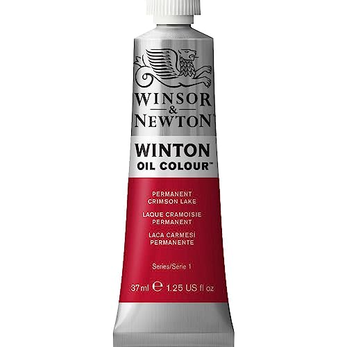 Winsor & Newton 1414478 Winton, feine hochwertige Ölfarbe - 37ml Tube mit gleichmäßiger Konsistenz, Lichtbeständig, hohe Deckkraft, Reich an Farbpigmenten - Permanent Karmesinlack von Winsor & Newton