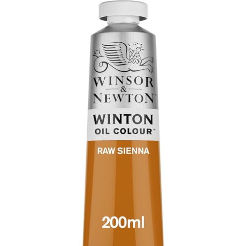 Winsor & Newton 1437552 Winton, feine hochwertige Ölfarbe - 200ml Tube mit gleichmäßiger Konsistenz, Lichtbeständig, hohe Deckkraft, Reich an Farbpigmenten - Siena natur von Winsor & Newton