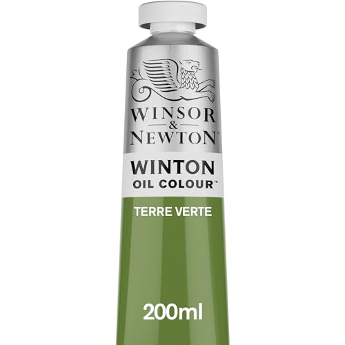 Winsor & Newton 1437637 Winton, feine hochwertige Ölfarbe - 200ml Tube mit gleichmäßiger Konsistenz, Lichtbeständig, hohe Deckkraft, Reich an Farbpigmenten - Grüne Erde von Winsor & Newton