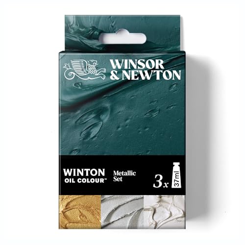 Winsor & Newton 1490716 Winton Ölfarbe Metallic Set 3 Farben a 37ml – Künstlerfarben mit hoher Pigmentdichte, lichtecht & permanent, ideal für Ölmalerei Winsor & Newton 1490716 Winton Ölfarbe Metallic Set 3 Farben a 37ml – Künstlerfarben mit hoher Pigmentdichte, lichtecht & permanent, ideal für Ölmalerei von Winsor & Newton