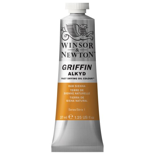 Winsor & Newton 1914076 Griffin Alkyd schnell trocknende Ölfarbe 37ml Tube, hergestellt aus hochwertigen Pigmenten, Lichtecht - Umbra Gebrannt von Winsor & Newton