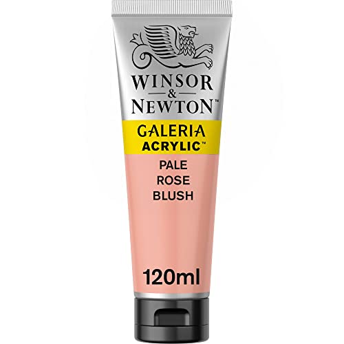 Winsor & Newton 2131257 Galeria Acrylfarbe, hohe Pigmentierung, lichtecht, buttrige Konsistenz, 120ml Tube,HellRosa Rouge von Winsor & Newton