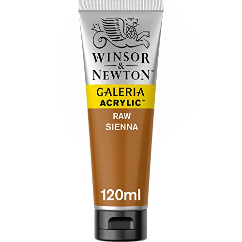 Winsor & Newton 2131552 Galeria Acrylfarbe, hohe Pigmentierung, lichtecht, buttrige Konsistenz, 120 ml Tube - Sienna Natur von Winsor & Newton