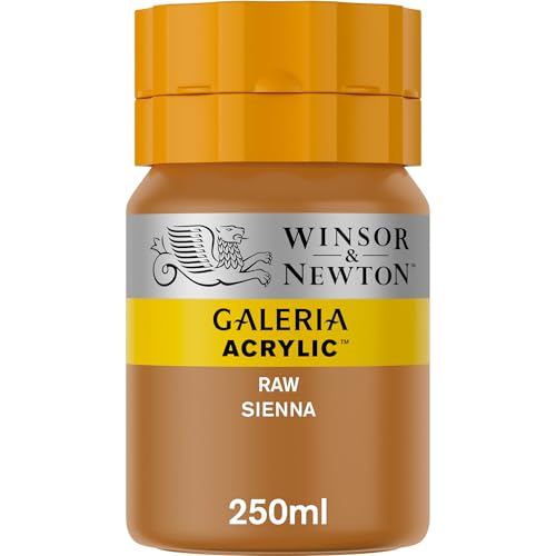 Winsor & Newton 2137552 Galeria Acrylfarbe, hohe Pigmentierung, lichtecht, buttrige Konsistenz, 250 ml Tube, siena natur von Winsor & Newton