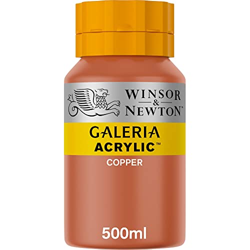 Winsor & Newton 2150214 Galeria Acrylfarbe, hohe Pigmentierung, lichtecht, buttrige Konsistenz, 500 ml Topf - Kupfer von Winsor & Newton