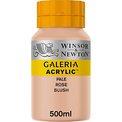 Winsor & Newton 2150257 Galeria Acrylfarbe, hohe Pigmentierung, lichtecht, buttrige Konsistenz, 500 ml Topf - Fleischfarben, Hellrosa Rouge von Winsor & Newton