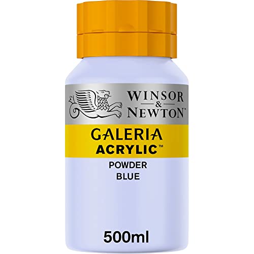 Winsor & Newton 2150446 Galeria Acrylfarbe, hohe Pigmentierung, lichtecht, buttrige Konsistenz, 500 ml Topf - Puderblau von Winsor & Newton