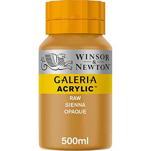 Winsor & Newton 2150553 Galeria Acrylfarbe, hohe Pigmentierung, lichtecht, buttrige Konsistenz, 500 ml Topf - Siena Gebrannt Opak von Winsor & Newton