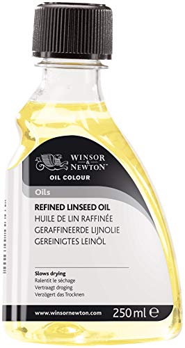 Winsor & Newton 2939748 Ölzusatz Leinöl raffiniert, durchsichtig, 250ML, 250 Milliliter von Winsor & Newton
