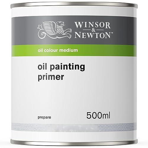 Winsor & Newton 3050995 Ölmalmittel Ölgrundierung, perfekte Grundierung für die Malerei mit Ölfarben, alterungsbeständig, matt - 500ml Flasche von Winsor & Newton