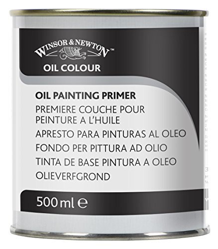 Winsor & Newton 3050995 Ölmalmittel Ölgrundierung, perfekte Grundierung für die Malerei mit Ölfarben, alterungsbeständig, matt - 500ml Flasche von Winsor & Newton