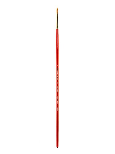Winsor & Newton 5184704 Sceptre Gold II Künstler Aquarellpinsel mit hoher Farbtragekapazitat & exzellenter Sprungkraft, Serie 404 - Rundpinsel, langer Stiel, Nr.4 - 2,6mm von Winsor & Newton