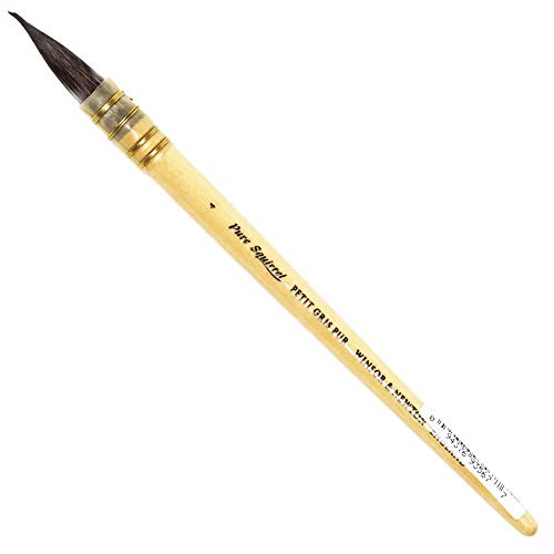 Winsor & Newton 5250304 Pure Squirrel Verwasch Pinsel für Aquarellfarben, herrvorragende Farbaufnahmekapazität und Farbkontrolle - Nr. 4-12 mm von Winsor & Newton