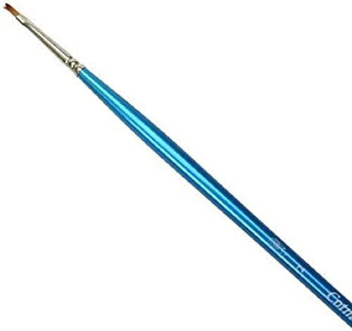 Winsor & Newton 5305002 Cotman Synthetikhaar Aquarellpinsel - Serie 555, Flachpinsel, langer Stiel mit exzellenter Sprungkraft, Farbtragekraft und Punktgenauigkeit - Nr 2, 2,4 mm von Winsor & Newton