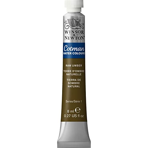 Winsor & Newton 8840110 Cotman Aquarellfarbe Studio Wasserfarben, lebendige hochwertige Farben mit sehr guten Verarbeitungseigenschaften 8ml Tube - Umbra natur von Winsor & Newton