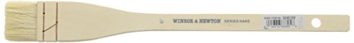 Winsor & Newton Hake Pinsel mit breitem flachem Holzgriff, 3,8 cm, 3,8 cm von Winsor & Newton