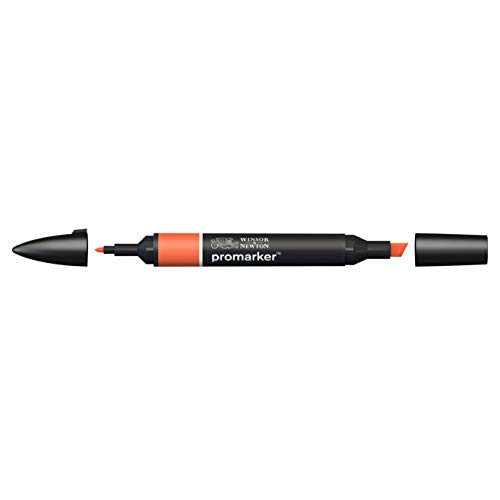 Winsor & Newton " ProMarker " 0203449 - Professioneller Layoutmarker - 2 Spitzen, fein & breit für Zeichnungen, Design & Layouts - Orange von Winsor & Newton