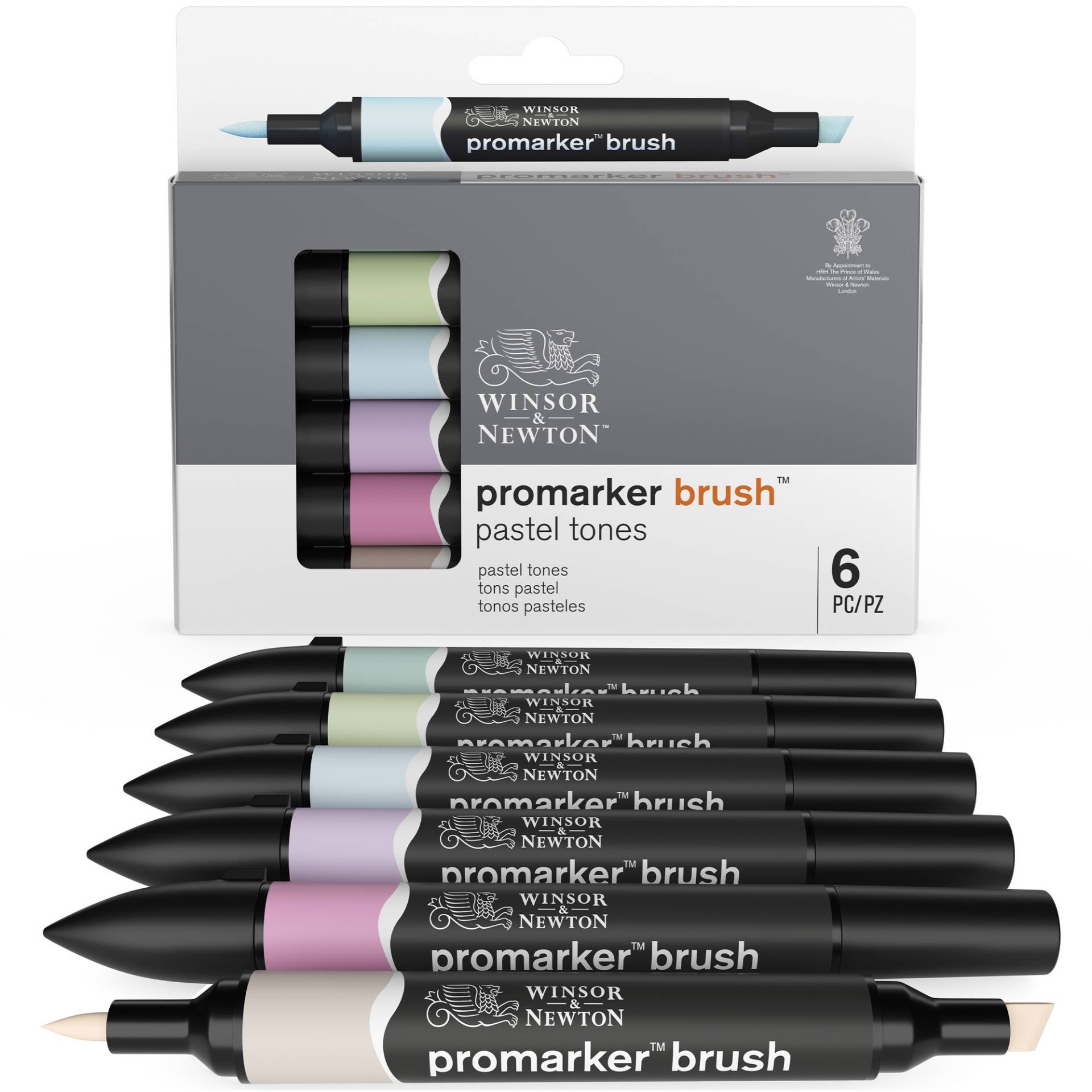 Winsor & Newton Promarker Brush 'Pastell Töne' mehrfarbig 6er-Set Winsor & Newton Promarker Brush 'Pastell Töne' mehrfarbig 6er-Set von Winsor & Newton
