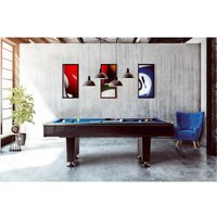 Winsport - Poolbillardtisch Black Pool 7 ft. schwarz / blau 7 ft. / 230 x 131 cm von Winsport
