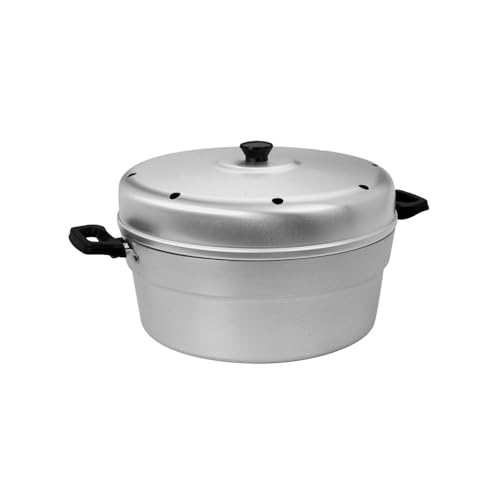 Wintem Backofen aus Aluminium mit Deckel und Flammenverteiler 28 cm – robustes und langlebiges Design 1,0 mm – ergonomische Meilen aus verzinktem Eisen – Platte aus Edelstahl – leicht zu reinigen und Wintem Backofen aus Aluminium mit Deckel und Flammenverteiler 28 cm – robustes und langlebiges Design 1,0 mm – ergonomische Meilen aus verzinktem Eisen – Platte aus Edelstahl – leicht zu reinigen und von Wintem