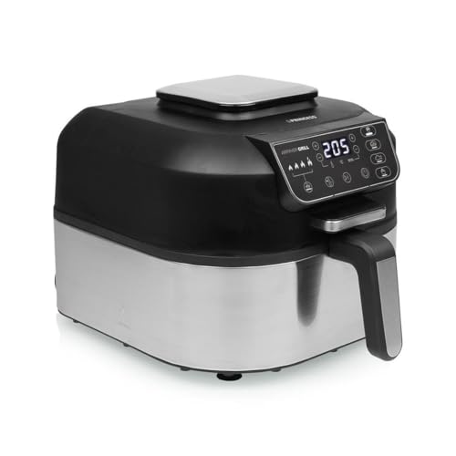 Wintem Digitale Luftfritteuse 5,6 l und 1750 W - Koch- und Grillfunktion in 1 - Kochprogramm für Pommes Frites, Fisch, Fleisch und Gemüse - Inklusive herausnehmbarem Korb, Rezeptbuch und Thermometer von Wintem