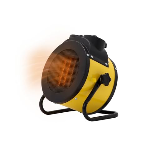 Wintem Heizlüfter aus Keramik, 2000 W, 3 einstellbare Intensitäten und Überhitzungsschutz, ideal für Schlafzimmer, Büro oder Badezimmer, kompakt und leicht zu bewegen, 25,5 x 19 x 30,5 cm von Wintem