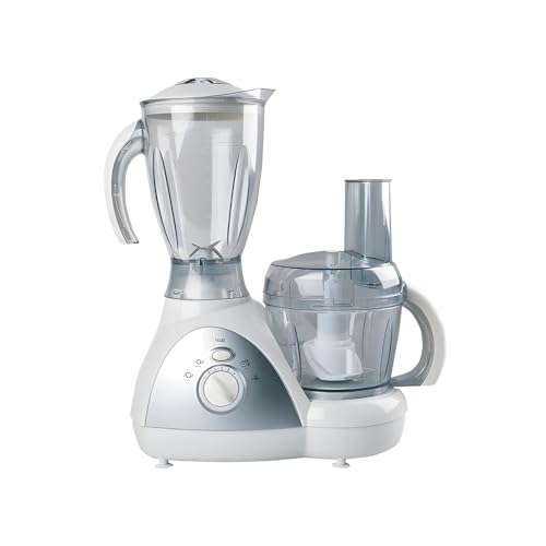 Wintem Multifunktionale Küchenmaschine 500 W mit Behälter 0,8 l weiß – Mixer, Zerkleinerer und Zitruspresse mit 4 einstellbaren Geschwindigkeiten und Plus-Funktion, rutschfeste Füße und von Wintem