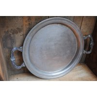 Antike Sheridan Silberschmiede Runde Servierschale Griffe Formal von WinterFinds